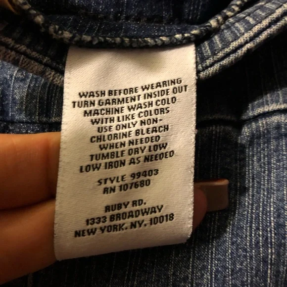 Ruby Rd. High Rise Blue Jeans - Picture 5 of 5